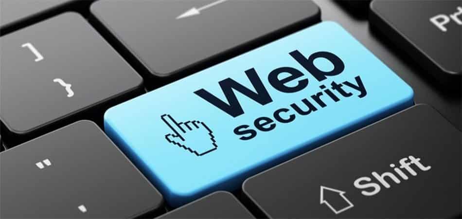 Website security checklist on a laptop